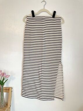 SPLENDID striped knit midi skirt with side slit size xs